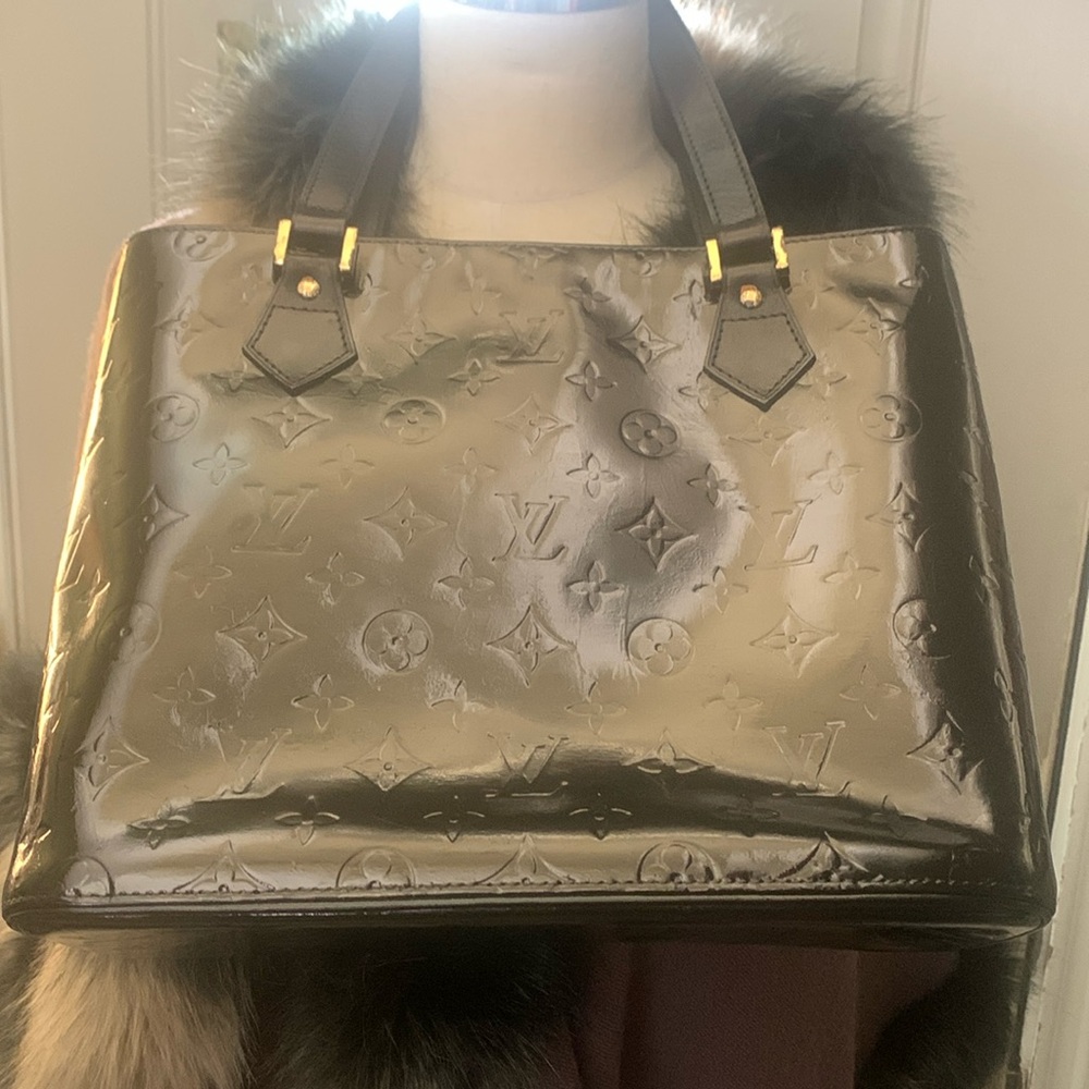Louis Vuitton Vernis Black Monogram Tote Bag